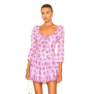 LoveShackFancy Deeba Dress in Lilac Fusion